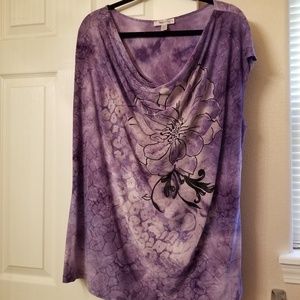 3XL Purple cap sleeve/tank